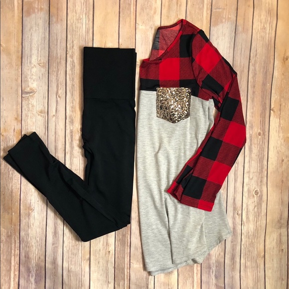 Plaid Sequin Pocket Shirt - Picture 4 of 4